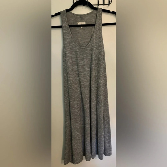 Lou & Grey Womens Tank Dress Racerback‎ Sz Small Soft Knee Length EUC Grey - Picture 1 of 6